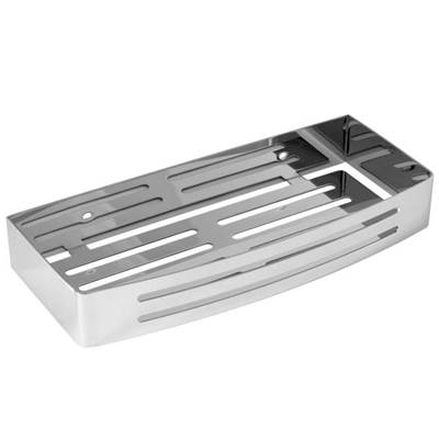 Laloo 3439 SG- Rectangular Shower Caddy - Stone Grey | FaucetExpress.ca
