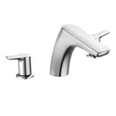 Moen T986- Chrome two-handle low arc roman tub faucet