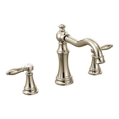 Moen TS22103NL- Weymouth Two-Handle High Arc Roman Tub Faucet, Nickel