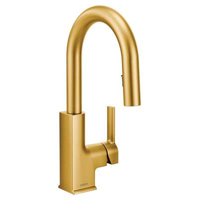 Moen S62308BG- STO Single-Handle Bar Faucet Featuring Reflex in Brushed Gold