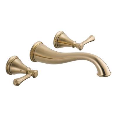 Delta T3597LF-CZWL- Two Handle Wall Mount Lavatory Faucet Trim | FaucetExpress.ca