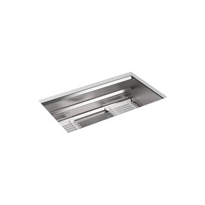 Kohler 5540-NA- Prolific® 33'' x 17-3/4'' x 10-15/16'' Undermount single-bowl kitchen sink with accessories | FaucetExpress.ca