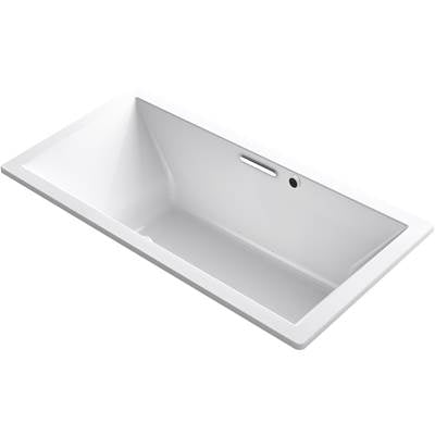 Kohler 1835-GHW-0- Underscore Rectangle 72-in X 36-in Heated Bubblemassage Air Bath With Bask, Center Drain | FaucetExpress.ca