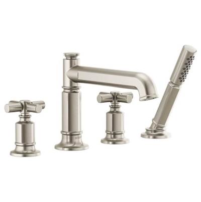 Brizo T67476-NKLHP- Invari Roman Tub Faucet With Handshower - Less Handles