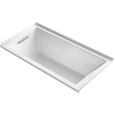 Kohler 1167-GHLW-0- Underscore Rectangle 60-in X 30-in Heated Bubblemassage Air Bath With Bask, Left Drain | FaucetExpress.ca