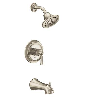 Moen UT24503EPNL- Wynford M-Core 2-Series Eco Performance 1-Handle Tub And Shower Trim Kit In Polished Nickel (Valve Sold Separately)