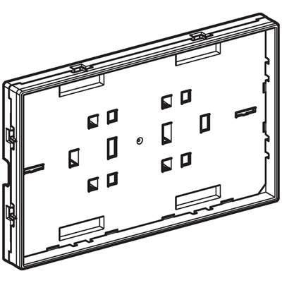 Geberit 243.306.21.1- Support plate with sight frame, for Geberit cover plate Omega, surface-even: bright chrome-plated | FaucetExpress.ca