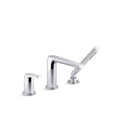 Kohler 97360-4-CP- Avid Deck-mount bath faucet with handshower | FaucetExpress.ca