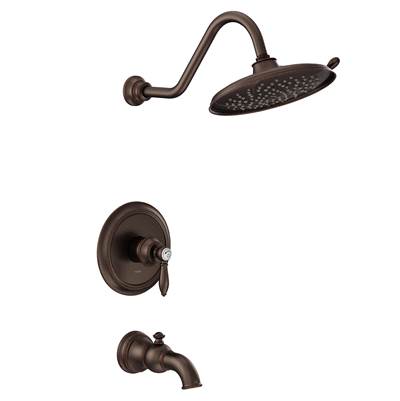 Moen UTS232104EPORB- Weymouth M-Core 2-Series Eco Performance 1-Handle Tub And Shower Trim Kit In Oil Rubbed Bronze (Valve Sold Separately)