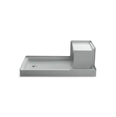Kohler 1977-95- Tresham® 60'' x 32'' Single threshold left-hand drain shower base with integral right-hand seat | FaucetExpress.ca