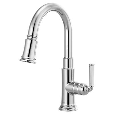 Brizo 63974LF-PC- Single Handle Pull-Down Prep Kitchen Faucet | FaucetExpress.ca