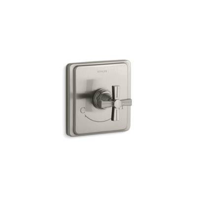 Kohler T13173-3B-BN- Pinstripe® Valve trim with cross handle for thermostatic valve, requires valve | FaucetExpress.ca