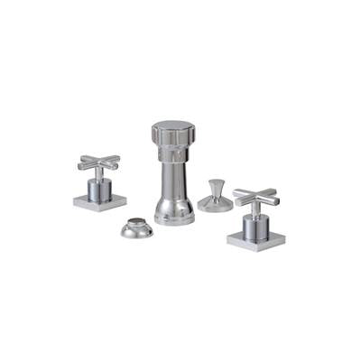 Aquabrass - X7626 Xsquare 4 Hole Bidet Faucet