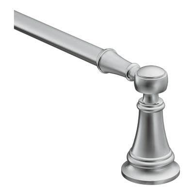 Moen YB8418CH- Weymouth Chrome 18'' Towel Bar - FaucetExpress.ca