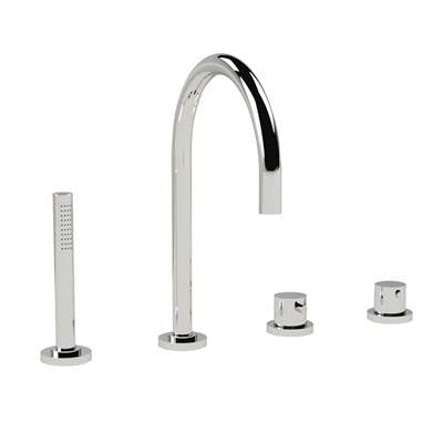 Ca'bano CA3630699- 4 Piece thermostatic deck mount tub filler with hand spray