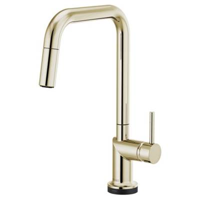 Brizo 64065LF-PNLHP- Odin SmartTouch Pull-Down Kitchen Faucet with Square Spout - Handle Not Included