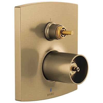 Brizo T75P506-GLLHP- Kintsu Pressure Balance Valve with Integrated 3-Function Diverter Trim - Less Handles