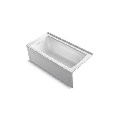 Kohler 1946-LAW-0- Archer® 60'' x 30'' alcove bath with Bask(R) heated surface, integral apron, integral flange and left-hand drain | FaucetExpress.ca