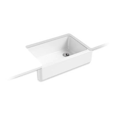 Kohler 5827-0- Whitehaven® 32-11/16'' x 21-9/16'' x 9-5/8'' Undermount single-bowl farmhouse sink | FaucetExpress.ca