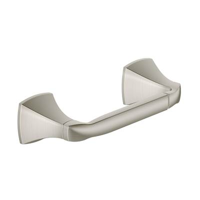 Moen YB5108BN- Voss Brushed Nickel Pivoting Paper Holder - FaucetExpress.ca