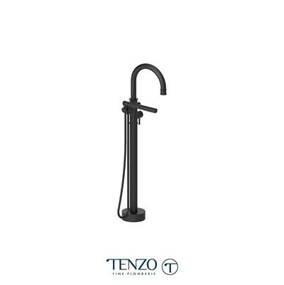 Tenzo ALY52-MB- Alyss Floor Mount 3 Pcs Tub Filler Matte Black