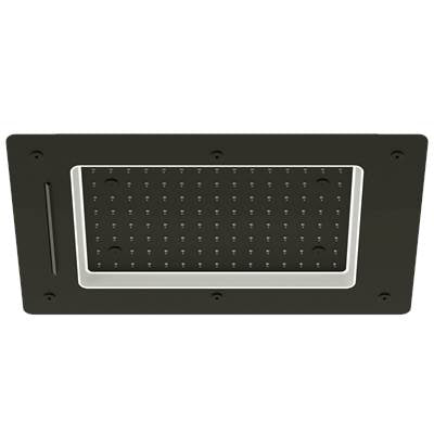 Tenzo CTS-1624LWM-MB- Ceiling Shwr Head, Waterfall & Mist 40X60Cm [16X24In] Led Matte Black