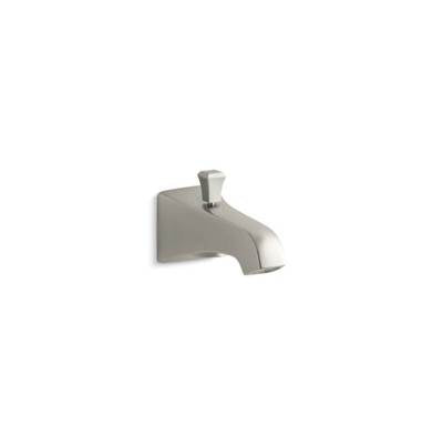 Kohler 496-V-BN- Memoirs® Stately Wall-mount 6'' diverter bath spout with Deco lift rod | FaucetExpress.ca