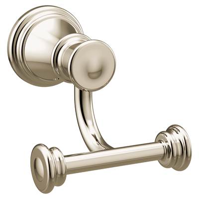 Moen YB6403NL- Belfield Polished Nickel Double Robe Hook