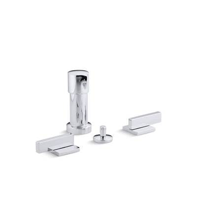 Kohler 14663-4-CP- Loure® Vertical bidet faucet with lever handles | FaucetExpress.ca