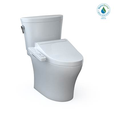 Toto MW4483074CEMFGN#01- Toto Washlet+ Aquia Iv Arc Two-Piece Elongated Dual Flush 1.28 And 0.9 Gpf Toilet With C2 Bidet Seat Cotton White