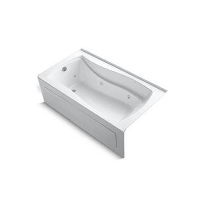 Kohler 1224-LAW-0- Mariposa® 66'' x 36'' alcove whirlpool with Bask(R) heated surface, integral apron, integral flange and left-hand drain | FaucetExpress.ca