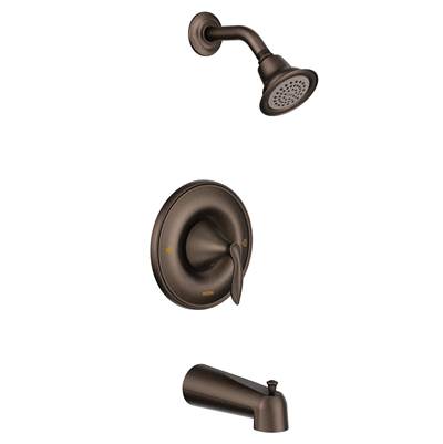Moen T2133EPORB- Eva 1-Handle Tub and Shower Trim Kit in Oil Rubbed Bronze (Valve Not Included)