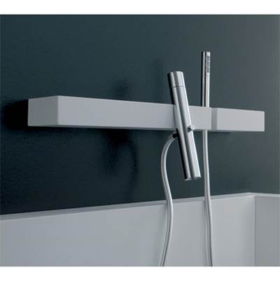 Aquabrass - 51904 Blok Wallmount Tub Filler With Handshower