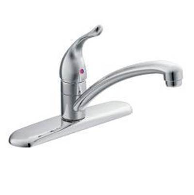 Moen 67425- Chrome one-handle low arc kitchen faucet