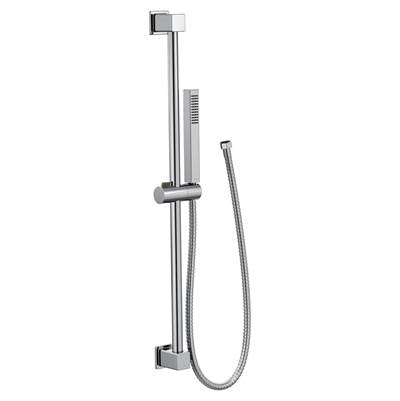Moen S3880EP- Square 1-Spray Handheld Showerhead with Slide Bar in Chrome