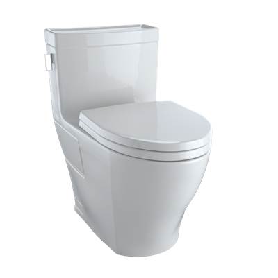 Toto MS624214CEFG#11- TOTO Legato One-Piece Elongated 1.28 GPF Universal Height Skirted Toilet with CeFiONtect, Colonial White - MS624214CEFG#11 | FaucetExpress.ca