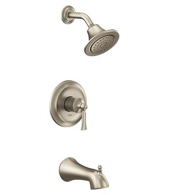 Moen UT24503EPBN- Wynford M-Core 2-Series Eco Performance 1-Handle Tub And Shower Trim Kit In Brushed Nickel (Valve Sold Separately)