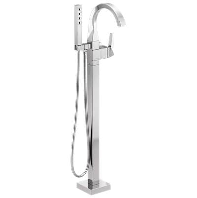 Delta T4746-FL- Floor Mounted Tub Filler | FaucetExpress.ca