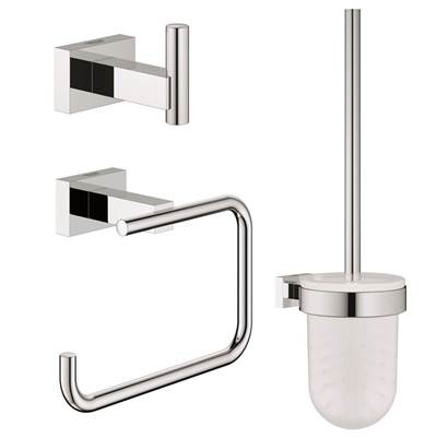 Grohe 40757001- Essentials Cube Guest Restroom Set 3-in-1 | FaucetExpress.ca