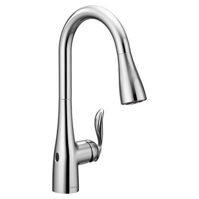 Moen 7594EWC- Arbor Touchless Single-Handle Pull-Down Sprayer Kitchen Faucet with MotionSense Wave in Chrome