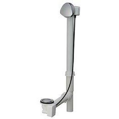 Geberit 150.176.ID.1- Geberit bathtub drain with TurnControl handle actuation, rough-in unit 17-24'' PP with ready-to-fit-set trim kit: PVD brushed nickel | FaucetExpress.ca