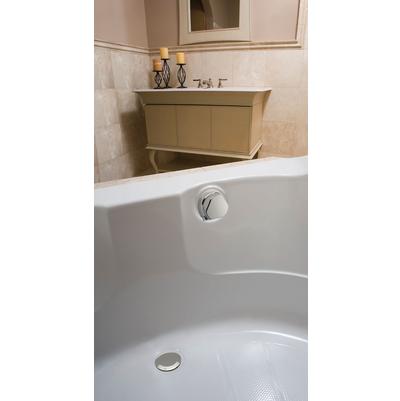 Geberit 151.466.21.1- Geberit bathtub drain with TurnControl handle actuation and cascading tub filler inlet | FaucetExpress.ca