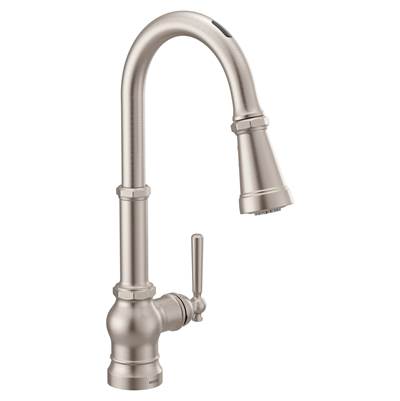 Moen S72003EVSRS- Paterson U by Moen Smart Pulldown Kitchen Faucet with Voice Control and MotionSense