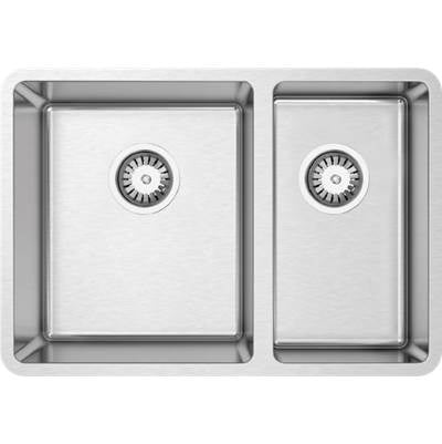 Zomodo LUC190U-K1- Standard Kit - Lucia Double 60/40 Sink And Accessory Kit - Undermount, 18ga, R15 (inc: bottom grid And cutting board) - FaucetExpress.ca