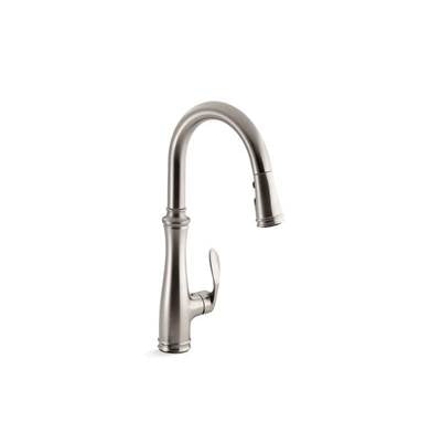 Kohler 560-VS- Bellera® single-hole or three-hole kitchen sink faucet with pull-down 16-3/4'' spout and right-hand lever handle, DockNetik magnetic  | FaucetExpress.ca