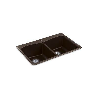 Kohler 8185-1-CM2- Kennon® 33'' x 22'' x 9-5/8'' Neoroc® top-mount/undermount double-equal kitchen sink | FaucetExpress.ca