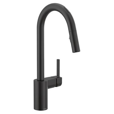 Moen 7565EVBL- Align U by Moen Smart Pulldown Kitchen Faucet with Voice Control and MotionSense
