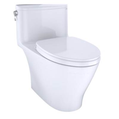 Toto CST642CUFGAT40#01- TOTO Nexus 1G One-Piece Elongated 1.0 GPF WASHLET plus and Auto Flush Ready Universal Height Toilet with CEFIONTECT, Cotton White | FaucetExpress.ca