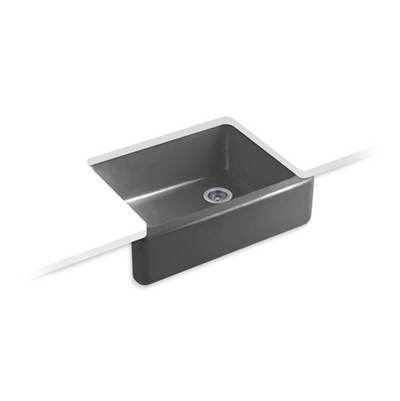 Kohler 6487-58- Whitehaven® 29-11/16'' x 21-9/16'' x 9-5/8'' Undermount single-bowl farmhouse kitchen sink | FaucetExpress.ca