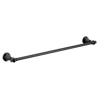 Moen YB0524BL- Colinet Matte Black Towel Bar